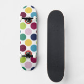 Kleurrijke Polka Dot Bubble Old School Skateboard (Voorkant)