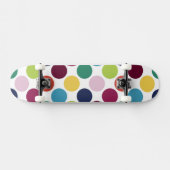 Kleurrijke Polka Dot Bubble Old School Skateboard (Horizontaal)