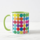 Kleurrijke Polka Dot Cup Pas Mok aan (Links)