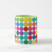Kleurrijke Polka Dot Cup Pas Mok aan (Midden)