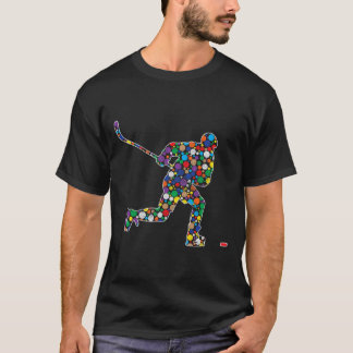 Kleurrijke Polka Dot Hockey International Dot Day T-shirt