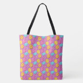 KLEURRIJKE POLKA DOT PAASEIEREN TOTE BAG (Achterkant)