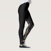 Kleurrijke polka dot pauw leggings (Rechts)