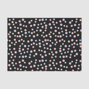 Kleurrijke Polka Dot Waterverf Schattige Girly Uni Tissuepapier