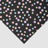 Kleurrijke Polka Dot Waterverf Schattige Girly Uni Tissuepapier (Detail)