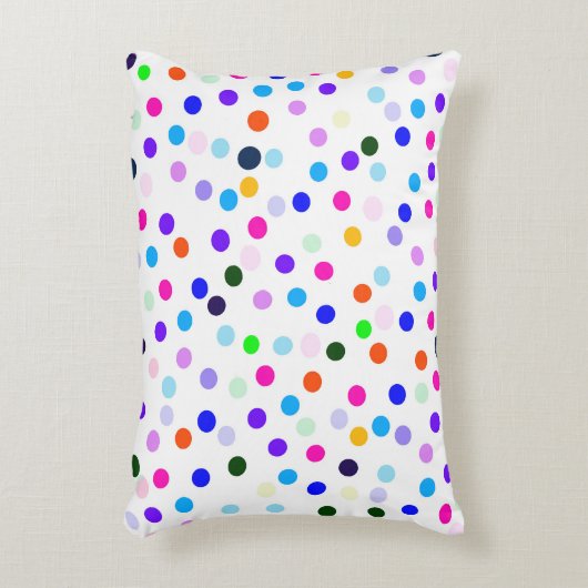 Kleurrijke Polka Dots Accentkussen Accent Kussen (Voorkant(Verticaal))