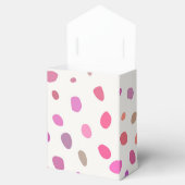 Kleurrijke Polka Dots Baby shower Bedankdoosjes (Geopend)