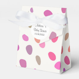 Kleurrijke Polka Dots Baby shower Bedankdoosjes