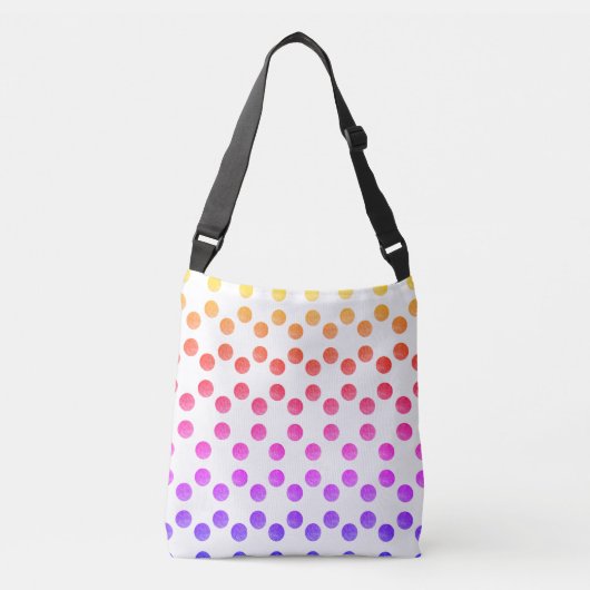 Kleurrijke polka dots Canvas tas (Voorkant)