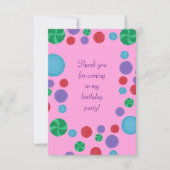 Kleurrijke polka dots dank u kaarten (Voorkant)