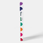 Kleurrijke Polka Dots iPhone 15 Hoesje (Achterkant / Links)