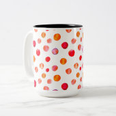 Kleurrijke polka dots koffie Mok (Voorkant links)