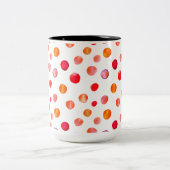 Kleurrijke polka dots koffie Mok (Center)