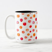 Kleurrijke polka dots koffie Mok (Links)