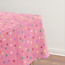 Kleurrijke Polka Dots op Roze