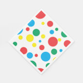 Kleurrijke Polka Dots Papieren servetten; Kies Gro Servet (Hoek)