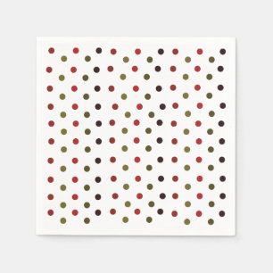 Kleurrijke Polka Dots Pattern Party Servet