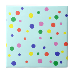 Kleurrijke polka dots Trivet Kies Achtergrond Kleu Tegeltje