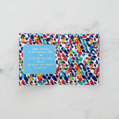 kleurrijke polka dots verjaardag Gevulde uitnodigi (Binnen)