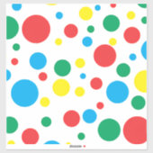 Kleurrijke Polka Dots Vinyl Sticker; Kies SIze Sticker (Vel)