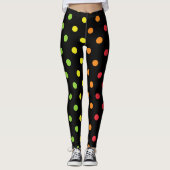 Kleurrijke Polka Leggings (Voorkant)