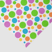 Kleurrijke polka stippen | Aangepaste verjaardag Tissuepapier (Detail)