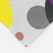 Kleurrijke polka stippen fleece deken (Hoek)
