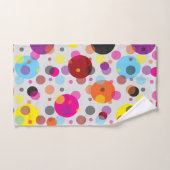 Kleurrijke polka stippen handdoek (Handdoek)