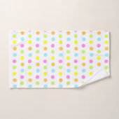 Kleurrijke Polka stippen in pastelkleuren Bad Handdoek (Handdoek)