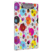 Kleurrijke polka stippen klembord (Rechts)