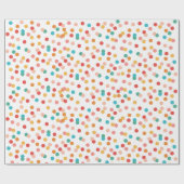 Kleurrijke Polka Stippen Modern Cadeaupapier (Vlak)