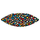 Kleurrijke polka stippen op donkere achtergrond american football (Paneel)