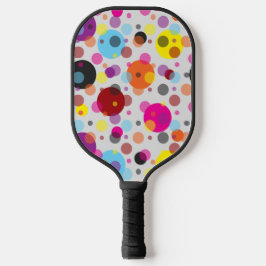 Kleurrijke polka stippen pickleball paddle