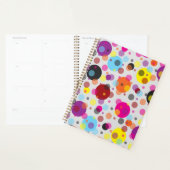 Kleurrijke polka stippen planner (Display)