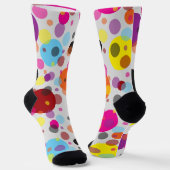 Kleurrijke polka stippen sokken (Gebogen)