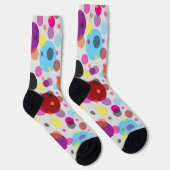 Kleurrijke polka stippen sokken (Rechts)