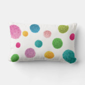 Kleurrijke Pom Pom Print Persoonlijk Kussen (Achterkant)