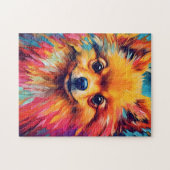 Kleurrijke Pommerse Legpuzzel (Horizontaal)