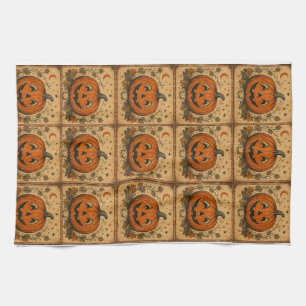 Kleurrijke Pompoen Halloween Tafel Runner Theedoek