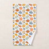 Kleurrijke pompoen pompoen patroon bad handdoek (Handdoek)