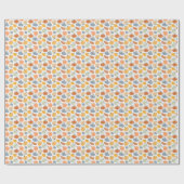 Kleurrijke pompoen pompoen patroon cadeaupapier (Vlak)