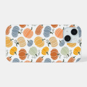 Kleurrijke pompoen pompoen patroon iPhone 15 case (Achterkant horizontaal)