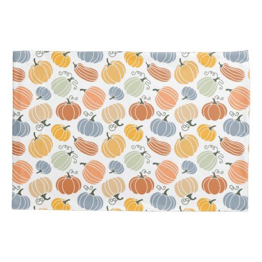 Kleurrijke pompoen pompoen patroon kussensloop (Achterkant)