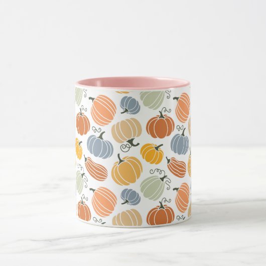 Kleurrijke pompoen pompoen patroon mok (Midden)