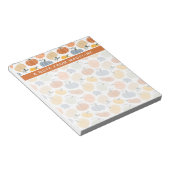 Kleurrijke pompoen pompoen patroon notitieblok (Schuin)