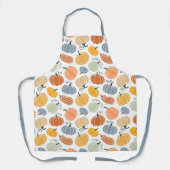 Kleurrijke pompoen pompoen patroon schort (Voorkant)