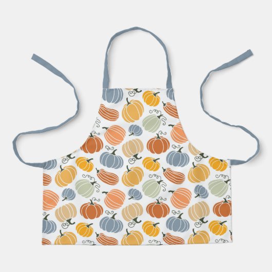 Kleurrijke pompoen pompoen patroon schort (Voorkant)