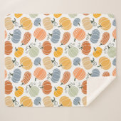 Kleurrijke pompoen pompoen patroon sherpa deken (Voorkant (horizontaal))