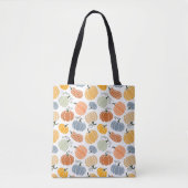 Kleurrijke pompoen pompoen patroon tote bag (Voorkant)