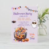 Kleurrijke pompoen Snoep Kinder Halloween Treats P Kaart (Staand voorkant)